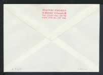 Bund R-Brief SST Brandenburger Tor Unteilbares Deutschland Berlin 1985 Wiesbaden