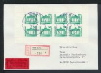 Zusammendruck Bund DDR MEF 3346 Heftchenblatt 21 Bund R-Brief Express selt SST