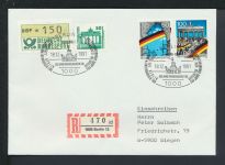 Bund R-Brief SST 200 Jahre Brandenburger Tor Berlin 1991 Siegen NRW
