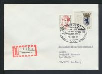 Bund R-Brief SST 45 Jahre Berliner Bär e.V. Berlin 1992 Aarberg Schweiz