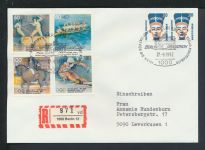 Bund R-Brief SST Berlin Marathon 1992 Leverkusen NRW Brandenburger Tor