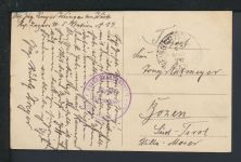 Ansichtskarte Feldpost Weingarten Baden-Württemberg 1918 Bozen Südtirol Italien