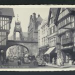 Ansichtskarte Chester Großbritannien Eastgate Rendsburg Schleswig-Holstein