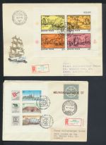 Ungarn Europa Sammlung Blöcke auf Briefe oft als Einschreiben gesamt 44 Stück