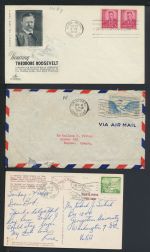 Sammlung USA Canal Zone Übersee Briefmarken Lot Briefe + Karten 1910 - 1978