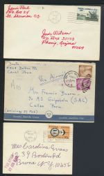 Sammlung USA Canal Zone Übersee Briefmarken Lot Briefe + Karten 1910 - 1978