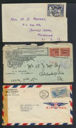 Sammlung USA Canal Zone Übersee Briefmarken Lot Briefe + Karten 1910 - 1978