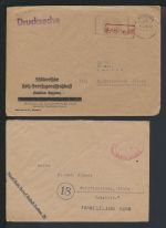 All. Besetzung Brief Lot Gebühr bezahlt Sammlung von 16 Umschlägen dabei z.B.