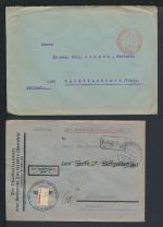 All. Besetzung Brief Lot Gebühr bezahlt Sammlung von 16 Umschlägen dabei z.B.