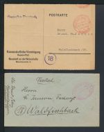 All. Besetzung Brief Lot Gebühr bezahlt Sammlung von 16 Umschlägen dabei z.B.