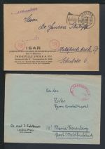 All. Besetzung Brief Lot Gebühr bezahlt Sammlung von 16 Umschlägen dabei z.B.