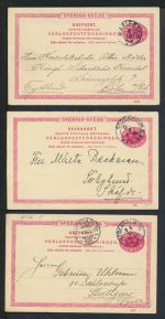 Schweden Sammlung Ganzsachen inter. Lot von 31 Karten und Briefe