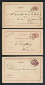 Schweden Sammlung Ganzsachen inter. Lot von 31 Karten und Briefe