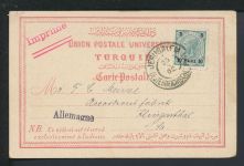 Österreich Levante Türkei KuK Jerusalem 1902 Klingenthal Sachsen auf schöner AK