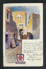 Österreich Levante Türkei KuK Jerusalem 1902 Klingenthal Sachsen auf schöner AK