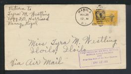 Flugpost Brief Air Mail Manila Phillipinen 1933 Iloilo Erstflug