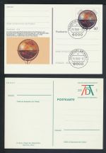 Bund Sammlung Ganzsachen + Privatganzsachen gutes Lot von 57 Briefen und Karten