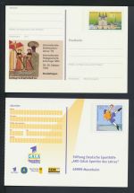 Bund Sammlung Ganzsachen + Privatganzsachen gutes Lot von 57 Briefen und Karten