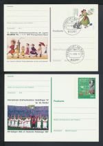 Bund Sammlung Ganzsachen + Privatganzsachen gutes Lot von 57 Briefen und Karten