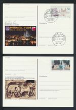 Bund Sammlung Ganzsachen + Privatganzsachen gutes Lot von 57 Briefen und Karten