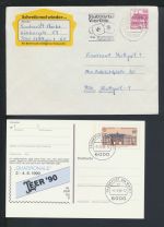 Bund Sammlung Ganzsachen + Privatganzsachen gutes Lot von 57 Briefen und Karten