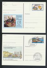 Bund Sammlung Ganzsachen + Privatganzsachen gutes Lot von 57 Briefen und Karten