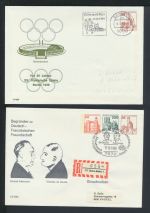 Bund Sammlung Ganzsachen + Privatganzsachen gutes Lot von 57 Briefen und Karten