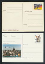 Bund Sammlung Ganzsachen + Privatganzsachen gutes Lot von 57 Briefen und Karten