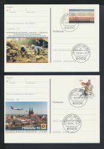 Bund Sammlung Ganzsachen + Privatganzsachen gutes Lot von 57 Briefen und Karten