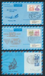 Bund Sammlung Ganzsachen + Privatganzsachen gutes Lot von 57 Briefen und Karten