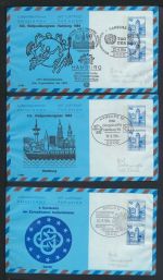 Bund Sammlung Ganzsachen + Privatganzsachen gutes Lot von 57 Briefen und Karten