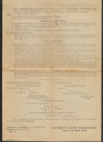 Merkblatt Bestimmungen Zivil- u. Kriegsgefangene in Frankreich und Kolonien