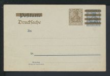 Deutsches Reich Privatganzsache Germania Zudruck Für Schlachter Kiel Nebendahl