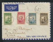 Algerien Afrika Brief 130-133 Weltausstellung Paris Frankreich Diest Belgien