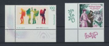 Bund Luxus Spezial Sammlung Bogenecken Eckrand Jahrgang 2000 KatWert 131,20 +++
