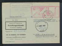 DDR R-Brief mit Zustellungsurkunde Berlin Leipzig Sachsen 1968