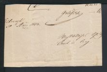 Briefvorderseite Württemberg Altdeuschland Segmentstempel Biberach 1854