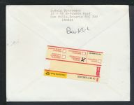 Flugpost R-Brief Air Mail Don Mills Ontario Kanada Übersee Viernheim Hessen