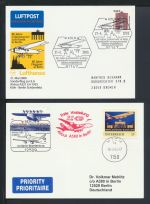 Flugpost Brief Air Mail Lot Flugpost 4 Karten Briefe Österreich Deutschland