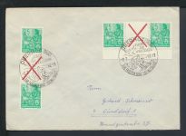 Brief DDR Zusammendruck Oberhof Thüringen Düsseldorf NRW SST Kurort der