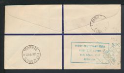 R-Brief Übersee Bermuda 122-124 Southampton St Georges selt. FDC 11.4.1949