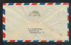 Flugpost Air Mail R-Brief Übersee Barbados Midlothian Schottland Großbritannien