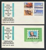 Grenada Übersee Lot mit 4 Briefen und Karte 1979