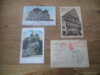 Ansichtskarten Herford NRW Nachlass Sammlung von 7 alten AK incl. einem Brief