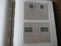 Sammlung Deutsches Reich Zusammendrucke auf Brief sehr sauber im Leuchtturm -