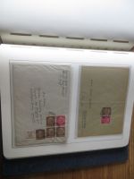 Sammlung Deutsches Reich Zusammendrucke auf Brief sehr sauber im Leuchtturm -
