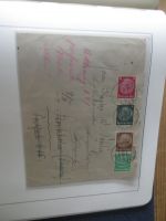 Sammlung Deutsches Reich Zusammendrucke auf Brief sehr sauber im Leuchtturm -