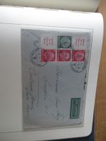 Sammlung Deutsches Reich Zusammendrucke auf Brief sehr sauber im Leuchtturm -