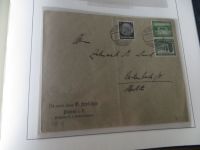 Sammlung Deutsches Reich Zusammendrucke auf Brief sehr sauber im Leuchtturm -
