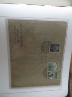 Sammlung Deutsches Reich Zusammendrucke auf Brief sehr sauber im Leuchtturm -